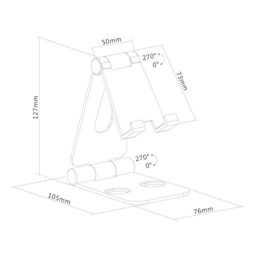 Εικόνα της Βάση για Κινητό Neomounts Foldable 7" Silver DS10-160SL1