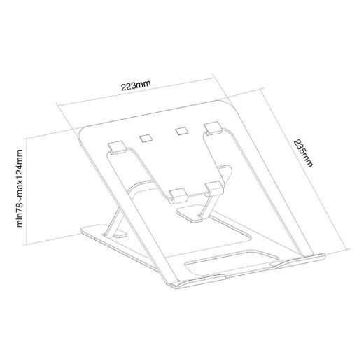 Εικόνα της Βάση για Laptop Neomounts 10-17" Foldable Black NSLS085BLACK
