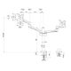 Εικόνα της Monitor Arm Desk Mount Neomounts 17-27" Dual Full Motion Black DS60-425BL2