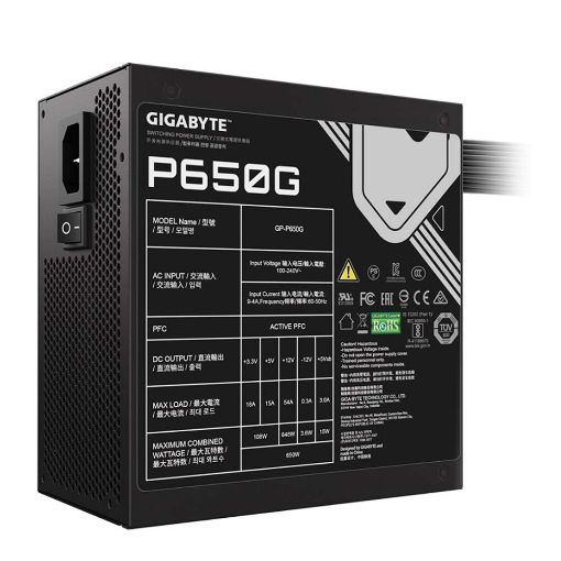 Εικόνα της Τροφοδοτικό Gigabyte P650G 650W 80 Plus Gold GP-P650G