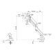 Εικόνα της Monitor Arm Desk Mount Neomounts 17-49" Curved Ultra-Wide Full Motion Black DS70PLUS-450BL1