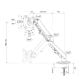 Εικόνα της Monitor Arm Desk Mount Neomounts 17-27" Full Motion DS70-700BL1