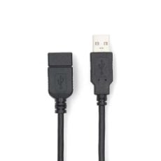 Εικόνα της Καλώδιο Nedis USB-A Male σε USB-A Female 1m Black CCGL60010BK10