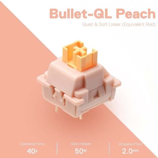 Εικόνα της Redragon A113 Bullet-QL Peach Mechanical Switches