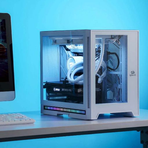 Εικόνα της Redragon MC211 Hot Rod Tempered Glass Mini White