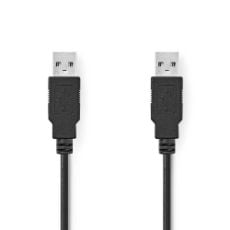Εικόνα της Καλώδιο Nedis USB-A Male σε USB-A Male 1m Black CCGL60000BK10