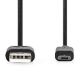 Εικόνα της Καλώδιο Nedis USB-Α Male σε Micro-USB Male 7.5W 1m Black CCGL60501BK10