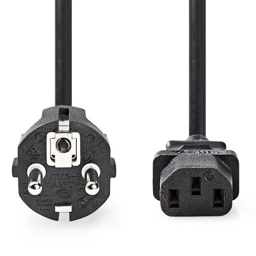 Εικόνα της Καλώδιο Τροφοδοσίας Nedis IEC-320-C13 2m Black CEGL10030BK20