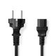 Εικόνα της Καλώδιο Τροφοδοσίας Nedis IEC-320-C13 2m Black CEGL10030BK20