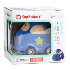 Εικόνα της Top Bright - Ξύλινο Παζλ Με Αστυνομικό Όχημα 130908