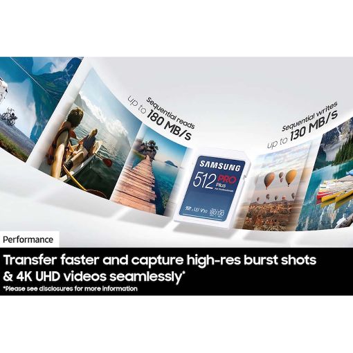 Εικόνα της Κάρτα Μνήμης SDXC Samsung Pro Plus 128GB U3 V30 UHS-I & USB Reader MB-SD128SB/WW	