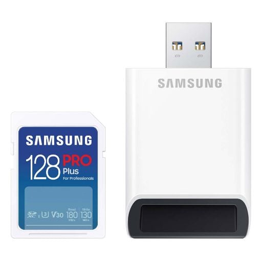 Εικόνα της Κάρτα Μνήμης SDXC Samsung Pro Plus 128GB U3 V30 UHS-I & USB Reader MB-SD128SB/WW	