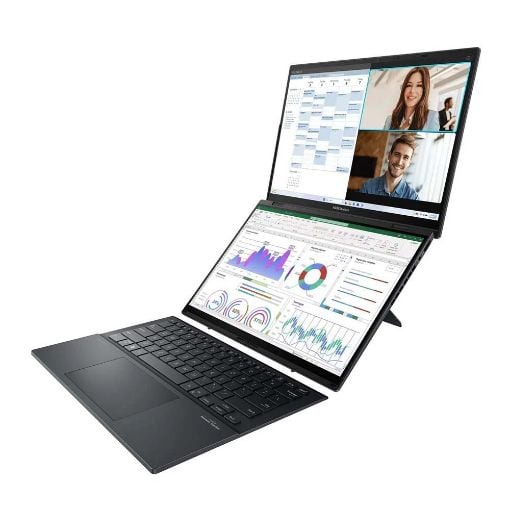 Εικόνα της Laptop Asus Zenbook Duo UX8406MA-OLED-PZ058X 14" Touch Intel Core Ultra 9-185H(1.80GHz) 32GB 2TB SSD Win11 Pro 90NB12U1-M00230