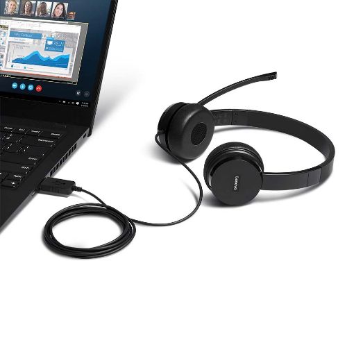 Εικόνα της Headset Lenovo 100 USB Black 4XD0X88524