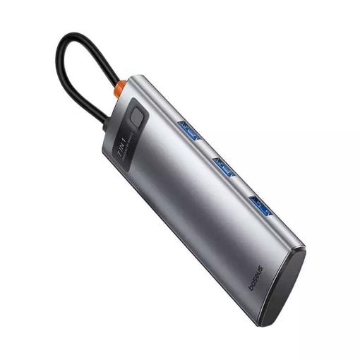 Εικόνα της Baseus 7-Port Hub Gleam USB-C Gray B00030708811-00