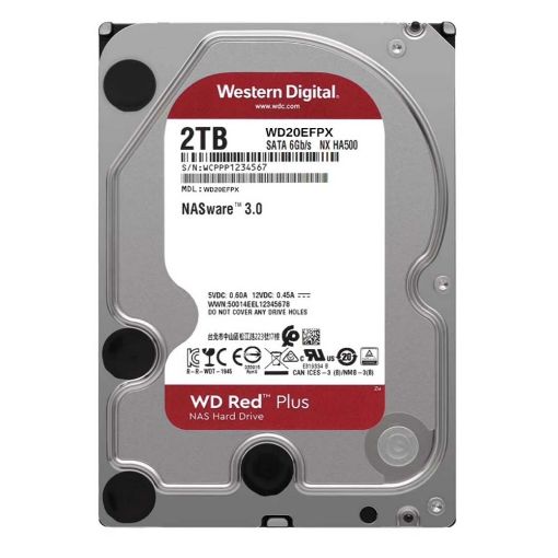 Εικόνα της Εσωτερικός Σκληρός Δίσκος NAS Western Digital Red Plus 2TB 3.5" SATA ΙΙΙ 64MB WD20EFPX