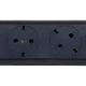 Εικόνα της Πολύπριζο Legrand 4 Θέσεων με Διακόπτη Rotating 3m Black/Dark Grey 694537