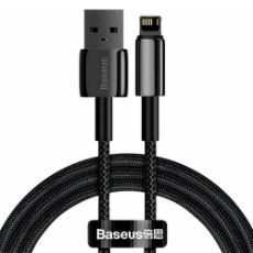 Εικόνα της Καλώδιο Baseus Tungsten Gold USB-A to Lightning 2m Black CALWJ-A01