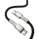 Εικόνα της Καλώδιο Baseus Cafule Metal USB-C to USB-C 100W 1m Black CATJK-C01