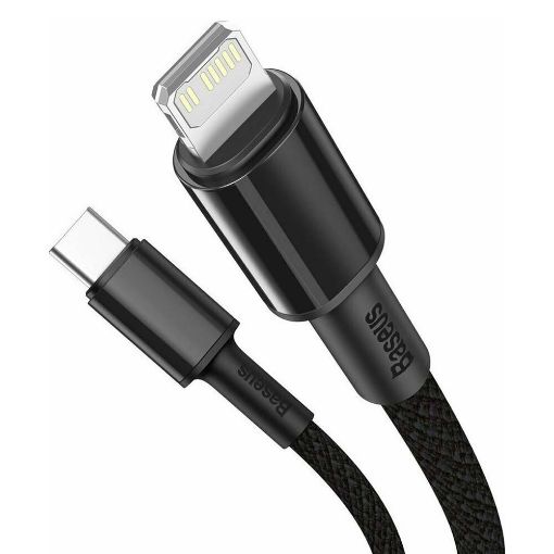 Εικόνα της Καλώδιο Baseus High Density USB-C To Lightning 20W 1m Black CATLGD-01