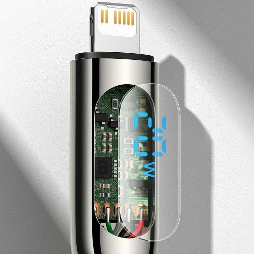 Εικόνα της Καλώδιο Baseus Display Braided USB-C to Lightning 20W 1m Black CATLSK-01