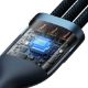 Εικόνα της Καλώδιο Baseus Flash USB to USB-C/Micro-USB/Lightning 66W 1.2m Blue CASS040003