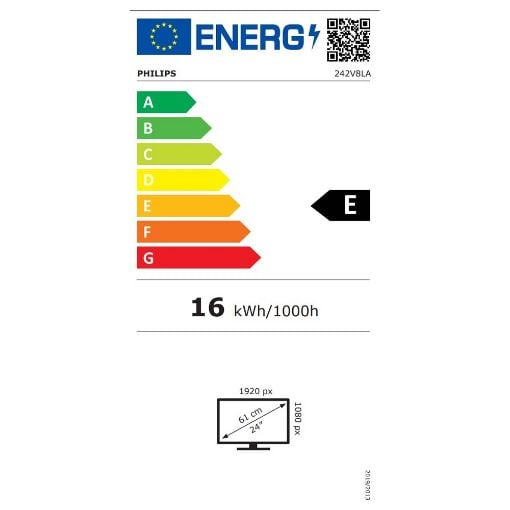 Εικόνα της Οθόνη Philips V-Line 242V8LA/00 23.8" VA FHD 75Hz