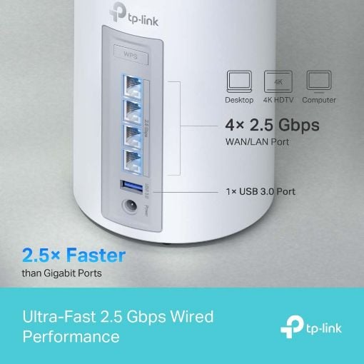 Εικόνα της Access Point Tp-Link Deco BE65 BE9300 v1 Tri-Band Mesh WiFi 7 System