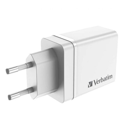 Εικόνα της Φορτιστής Verbatim 1x USB-C & 3x USB-A 30W White 49701