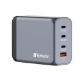 Εικόνα της Φορτιστής Verbatim GaN 3x USB-C & USB-A 200W Grey 32204