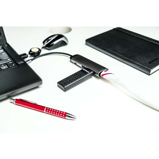 Εικόνα της Docking Station Verbatim USB-C HDMI USB 3.0 Grey 49140