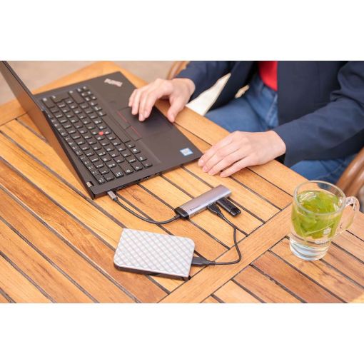 Εικόνα της Docking Station Verbatim USB-C HDMI USB 3.0 Grey 49140