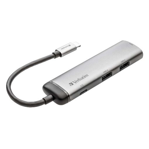 Εικόνα της Docking Station Verbatim USB-C HDMI USB 3.0 Grey 49140