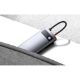 Εικόνα της USB-C Hub Baseus Metal Gleam 4-port USB 3.0 Grey WKWG070013