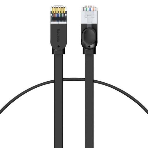 Εικόνα της Καλώδιο Δικτύου Baseus UTP Flat Cat.6 0.5m Black PCWL-A01