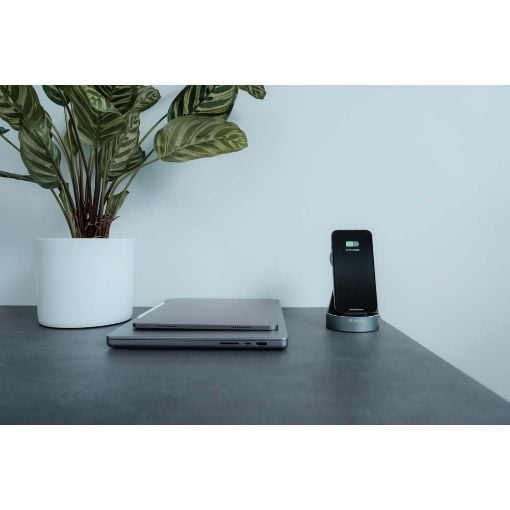 Εικόνα της Ασύρματος Φορτιστής Verbatim WCS-01 Aluminium 2in1 Qi MFi & Apple Watch 20W Black 49555
