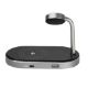 Εικόνα της Φορτιστής Verbatim WCS-02 Aluminium 3in1 USB-A Wireless Qi MFi & Apple Watch 44W Black 49556