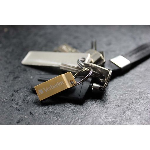 Εικόνα της Verbatim Metal Executive USB 3.0 64GB Premium Gold 99106