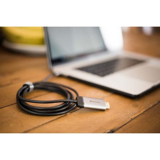 Εικόνα της Καλώδιο Verbatim HDMI male to USB-C male 1.5m Black/Grey 49144