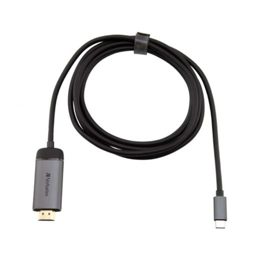 Εικόνα της Καλώδιο Verbatim HDMI male to USB-C male 1.5m Black/Grey 49144