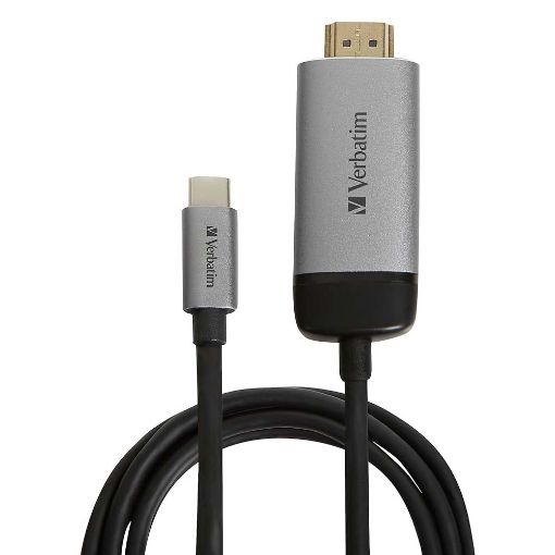 Εικόνα της Καλώδιο Verbatim HDMI male to USB-C male 1.5m Black/Grey 49144