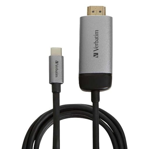 Εικόνα της Καλώδιο Verbatim HDMI male to USB-C male 1.5m Black/Grey 49144