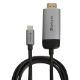 Εικόνα της Καλώδιο Verbatim HDMI male to USB-C male 1.5m Black/Grey 49144