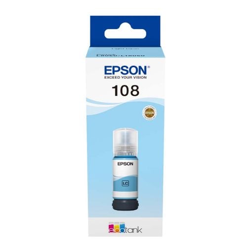 Εικόνα της Μελάνι Epson 108 Light Cyan C13T09C54A