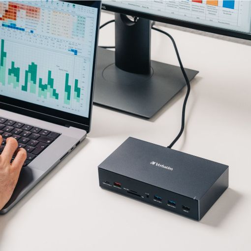 Εικόνα της Docking Station Verbatim USB-C Pro CDS-17 17in1 Grey 32172