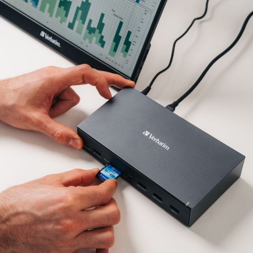 Εικόνα της Docking Station Verbatim USB-C Pro CDS-17 17in1 Grey 32172