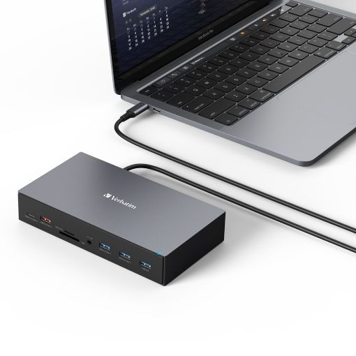 Εικόνα της Docking Station Verbatim USB-C Pro CDS-17 17in1 Grey 32172
