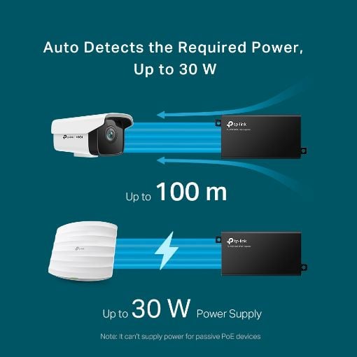 Εικόνα της Tp-Link Gigabit PoE+ Injector TL-POE160S