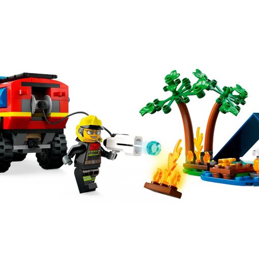 Εικόνα της LEGO City: 4x4 Fire Truck with Rescue Boat 60412