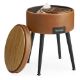 Εικόνα της Vasagle Σκαμπό Σαλονιού Caramel Brown LOM005K01